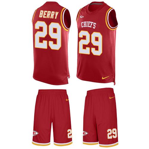 Nike Chiefs #29 Eric Berry Red Team Color Men's Stitched NFL Limited Tank Top Suit Jersey - Click Image to Close